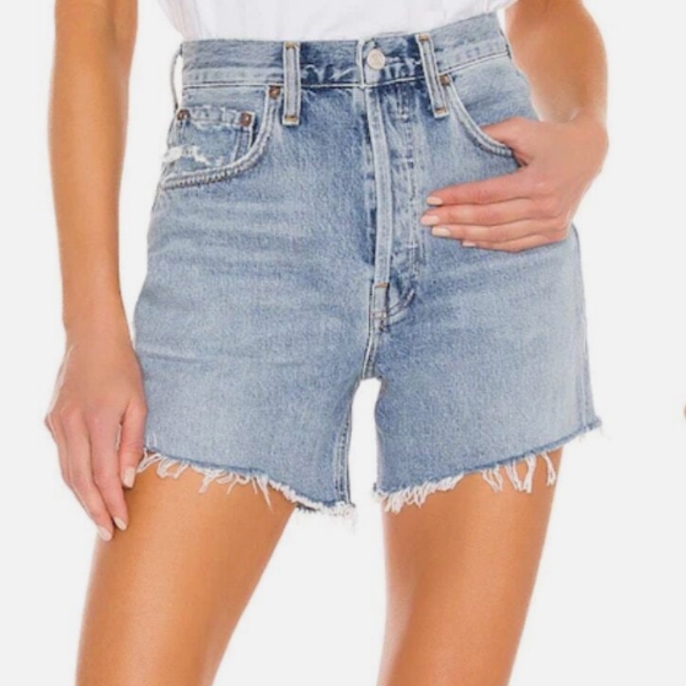 Agolde Riley High Rise Shorts Snapshot